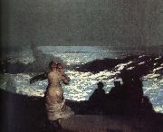 Winslow Homer A summer night France oil painting artist